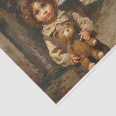 Kind met Teddybeer 3 Decoupage papier (Detail)