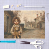 Kind met Teddybeer 3 Decoupage papier (Craft)