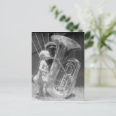 Kind met Tuba Briefkaart (Staand voorkant)