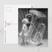 Kind met Tuba Briefkaart (Voorkant / Achterkant)