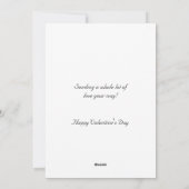  Kind met Valentijn Groeten op rood hart Feestdagenkaart (Achterkant)