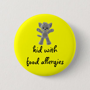 Kind met voedselallergieën ronde button 5,7 cm