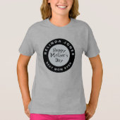 kind Moederdag Gift's Beste Moeder Retro T-shirt (Voorkant)