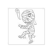 Kind mummy 3 illustratie kunststempel rubberstempel (Afrduk)