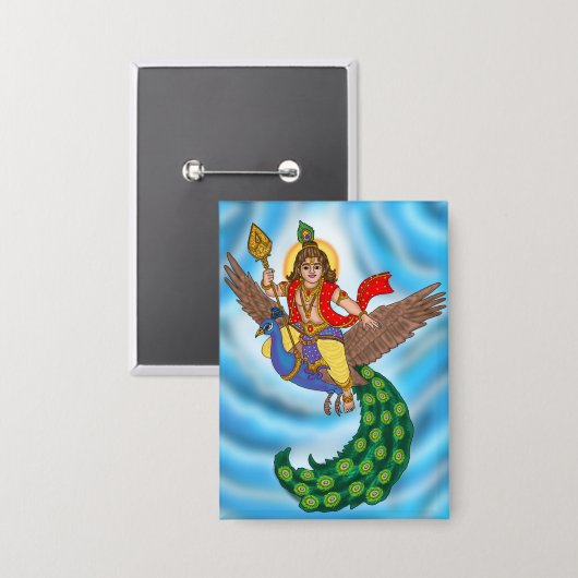Kind Murugan Knop Button (Voorkant / Achterkant)