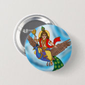 Kind Murugan Knop Ronde Button 5,7 Cm (Voorkant /achterkant)