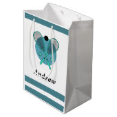 Kind naam van Racquetball Rackets Player Coach Medium Cadeauzakje (Achterkant Gekanteld)