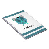 Kind naam van Racquetball Rackets Player Coach Notitieboek (Rechterzijde)