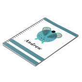 Kind naam van Racquetball Rackets Player Coach Notitieboek (Linkerzijde)