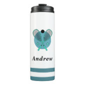 Kind naam van Racquetball Rackets Player Coach Thermosbeker (Voorkant)