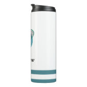 Kind naam van Racquetball Rackets Player Coach Thermosbeker (Geroteerd rechts)