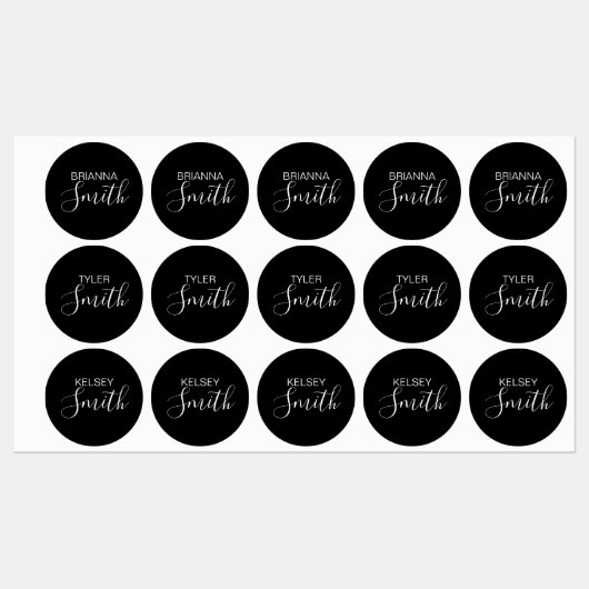 Kind naam voor waterflessen & lunches | Modern Labels (Vel)