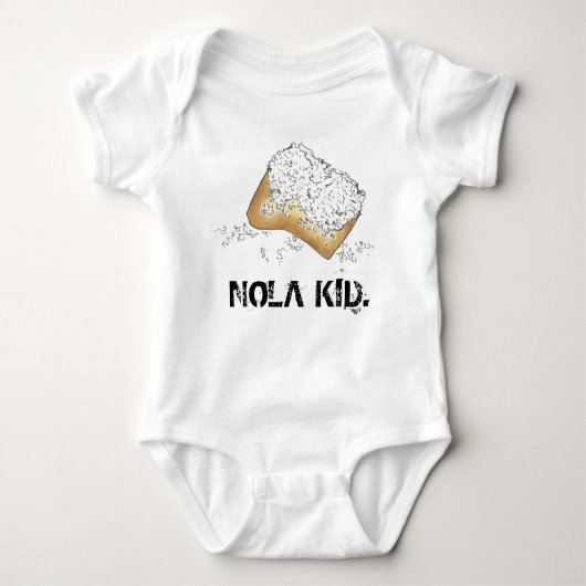 KIND New Orleans Louisiana Beignet Foodie Gift Romper (Voorkant)