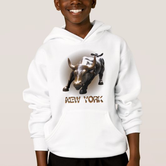 Kind New York Bull Hoodie Kind Souvenir NY Shirt (Voorkant)