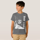 Kind New York T-shirt Status van Liberty NYC Shirt (Voorkant volledig)