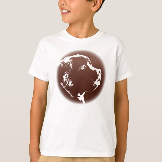 Kind Newfoundland Dog Shirt Hondenliefhebber T-shi (Voorkant)