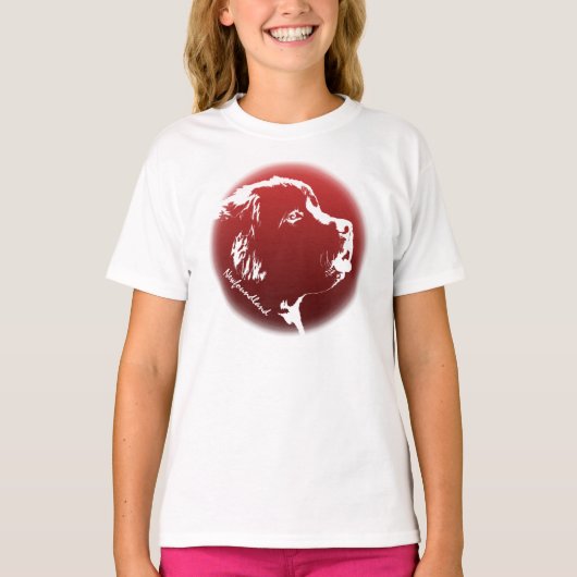 Kind Newfoundland Dog Shirt Hondenliefhebber T-shi (Voorkant)