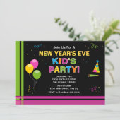 Kind Nieuwjaarsfeest Uitnodiging (Staand voorkant)