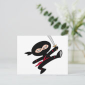 KIND NINJA! BRIEFKAART (Staand voorkant)