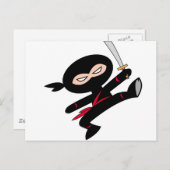 KIND NINJA! BRIEFKAART (Voorkant / Achterkant)