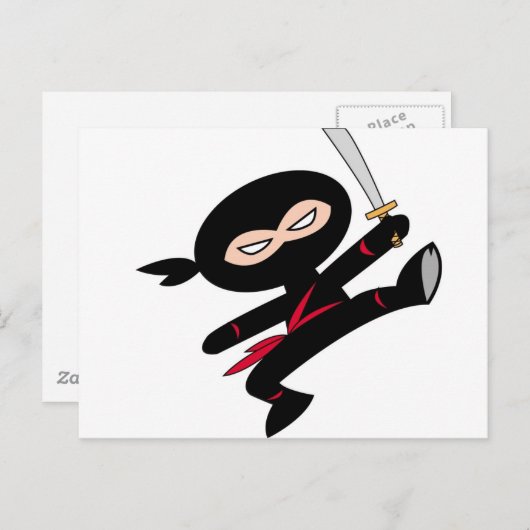 KIND NINJA! BRIEFKAART (Voorkant / Achterkant)