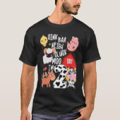 Kind Oink Baa Neigh Cluck Moo Im Twee Verjaardagsf T-shirt (Voorkant)