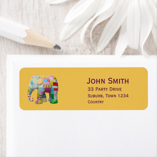 Kind olifant kinder partij etiket (Insitu)