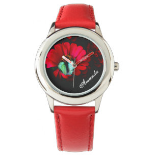 Kind omlijsting Roestvrij staal horloge/vlinder Horloge