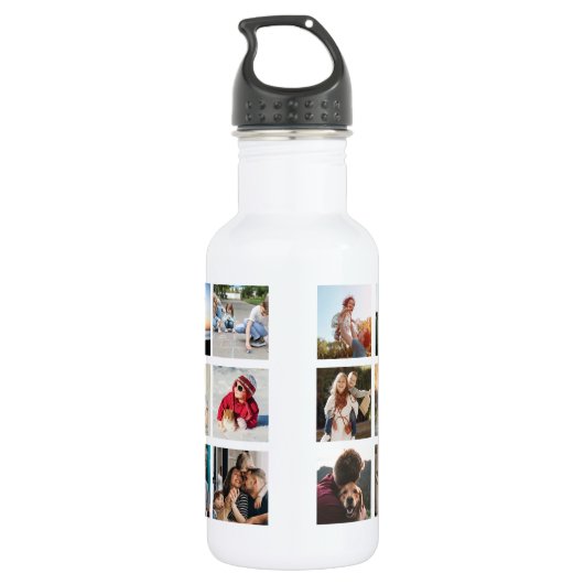 Kind ondernaam installagram Foto's PAARS personali Waterfles (Achterkant)