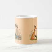 Kind_Ones Morning Mug – Fox & Frog Whimsical Art Koffiemok (Center)