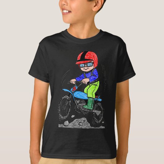 Kind op de fiets t-shirt (Voorkant)