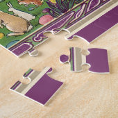  kind op een paaseihunt met dieren legpuzzel (Zijkant)