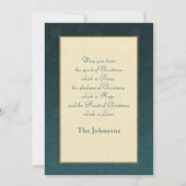 kind op geleide feestdagenkaart (Achterkant)