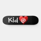 Kind op het hartskateboard skateboard (Horizontaal)