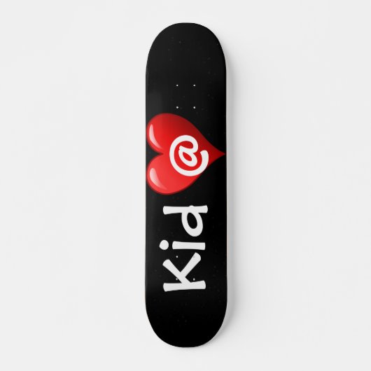 Kind op het hartskateboard skateboard (Voorkant)