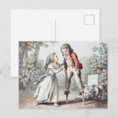  kind op stelten briefkaart (Voorkant / Achterkant)