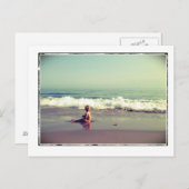 Kind op strand Briefkaart (Voorkant / Achterkant)