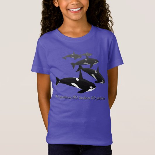 Kind Orca Whale Shirt Save the Whales Sweatshirts (Voorkant)