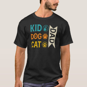Kind pa Dog pap kat pap paw God voor mannen animat T-shirt