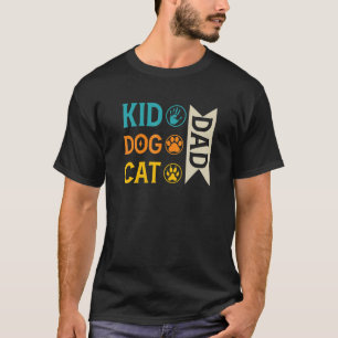 Kind pa Dog pap kat pap paw God voor mannen animat T-shirt