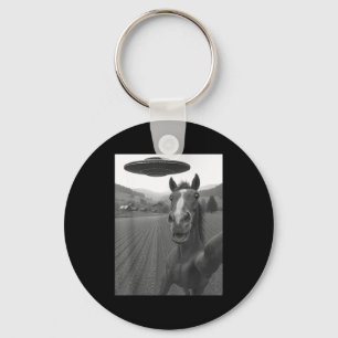 Kind Paard Selfie Alien Ufo Sleutelhanger