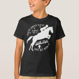 Kind Paardensport Hunter Jumper Horse Tee Shirt Bl