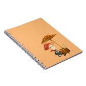 Kind paddenstoel Cartoon Notitieboek Kaart (Rechterzijde)