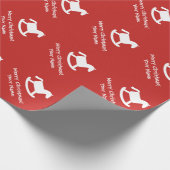 Kind papier voor kerstbekistingen met rood gesteen (Hoek)