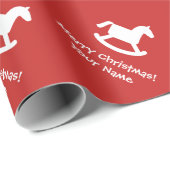 Kind papier voor kerstbekistingen met rood gesteen (Rol Hoek)