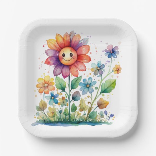 Kind partij Borden Papieren Bordje (Voorkant)