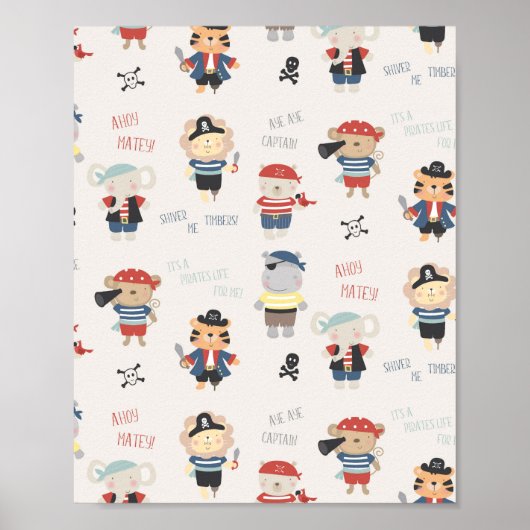 kind Party Pirate Poster (Voorkant)