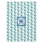 Kind Party Spouting Whale Cartoon Tafelkleed (Voorkant)