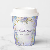 Kind Pastel Blue Flower Bloom Bloemen Verjaardagsf Papieren Bekers (Voorkant)