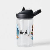 Kind personaliseren Sloth Surfer Waterfles (Links)